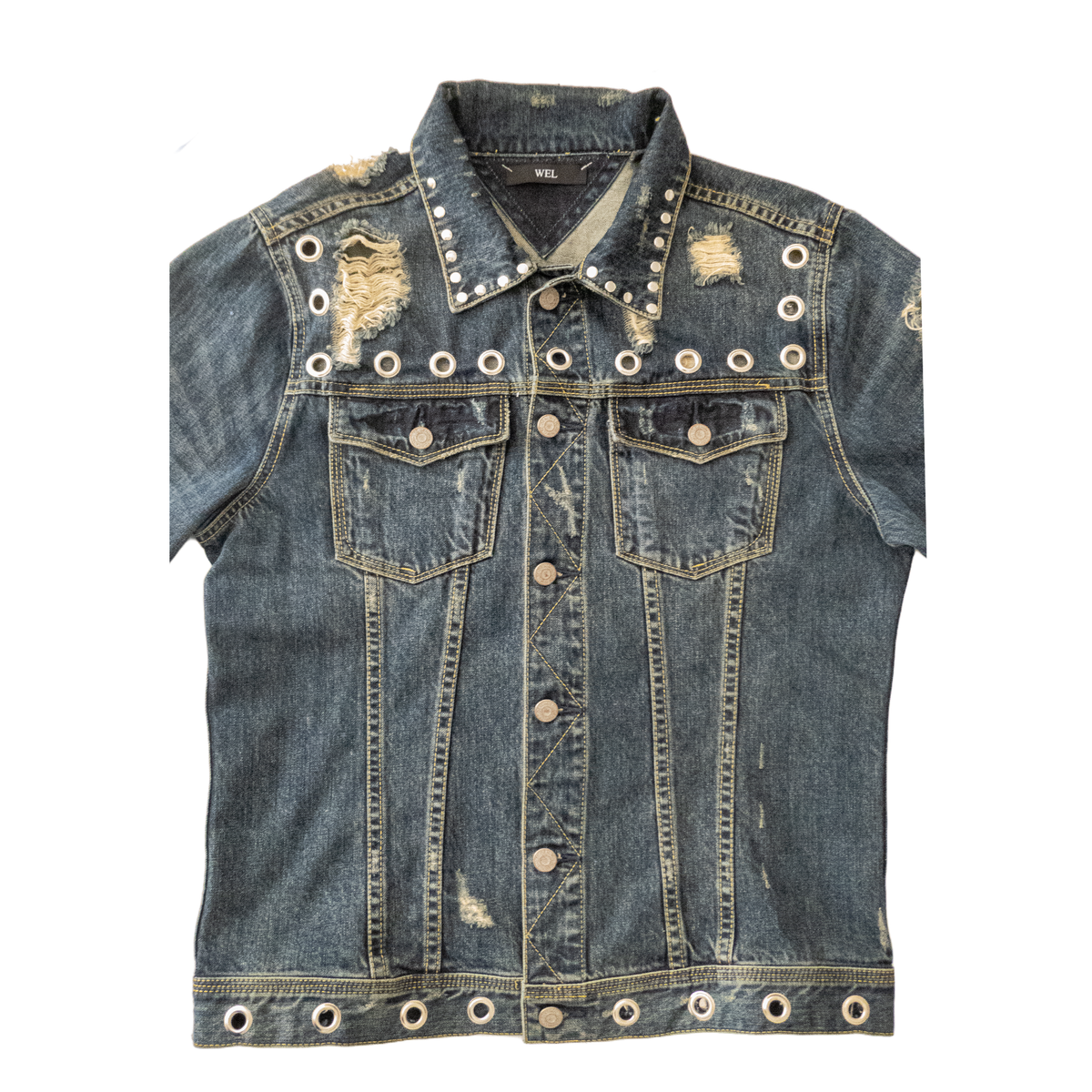 STUDDED DENIM JACKET